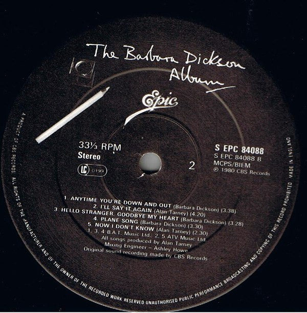 Barbara Dickson : The Barbara Dickson Album (LP, Album)