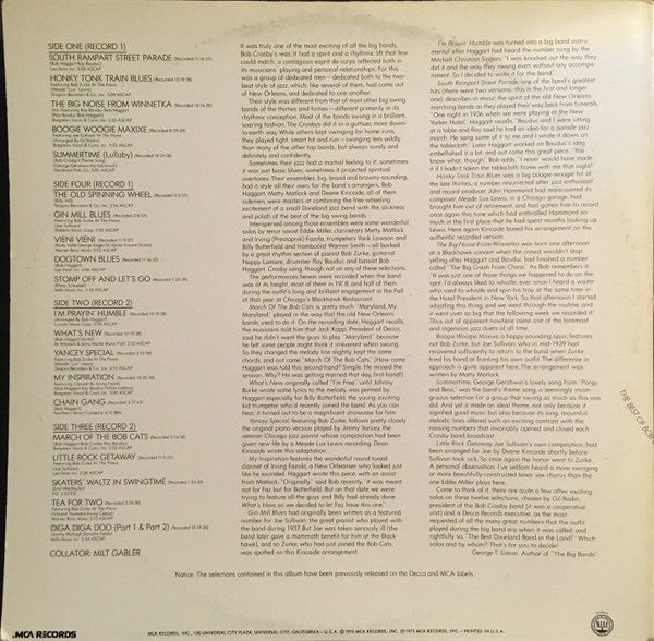 Bob Crosby : The Best Of Bob Crosby (2xLP, Comp, Gat)