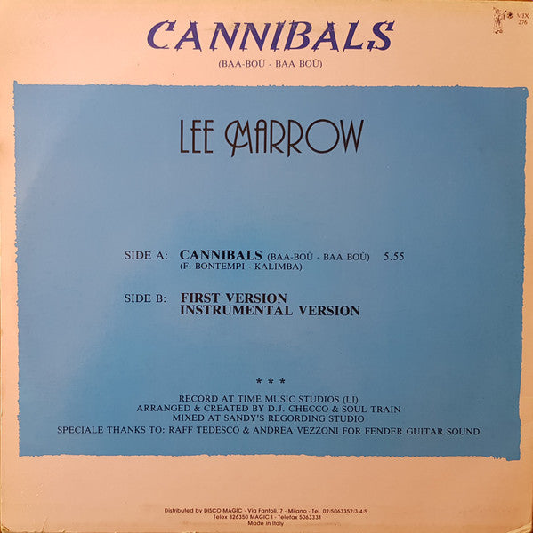 Lee Marrow : Cannibals (Baa-Boù - Baa Boù) (12")