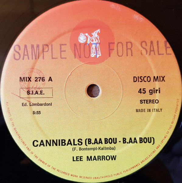 Lee Marrow : Cannibals (Baa-Boù - Baa Boù) (12")