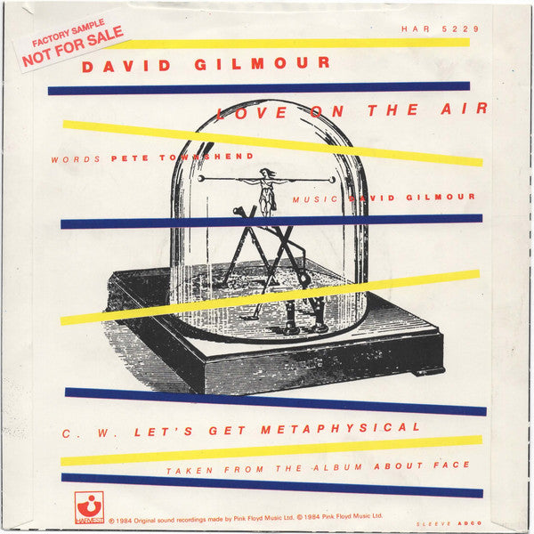 David Gilmour : Love On The Air (7", Single)