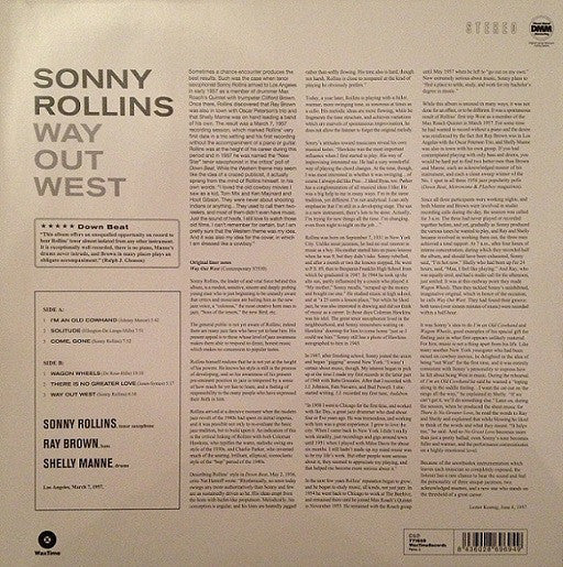 Sonny Rollins : Way Out West (LP, Album, Ltd, RE, RM, 180)