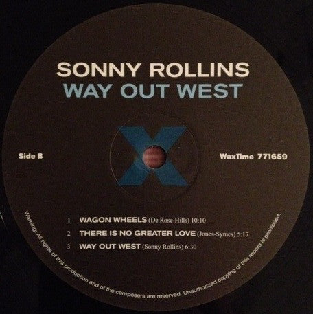 Sonny Rollins : Way Out West (LP, Album, Ltd, RE, RM, 180)