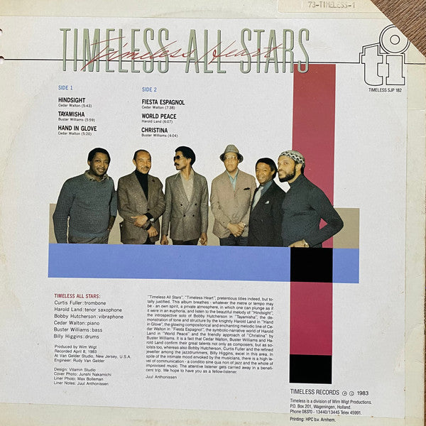 Timeless All Stars : Timeless Heart (LP, Album)