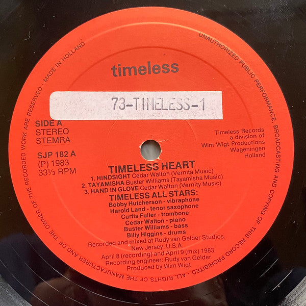 Timeless All Stars : Timeless Heart (LP, Album)
