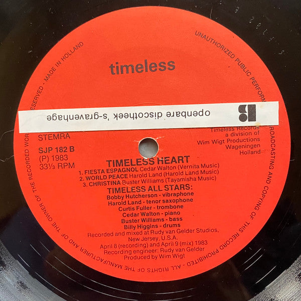 Timeless All Stars : Timeless Heart (LP, Album)