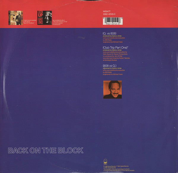 Quincy Jones : Back On The Block (12")