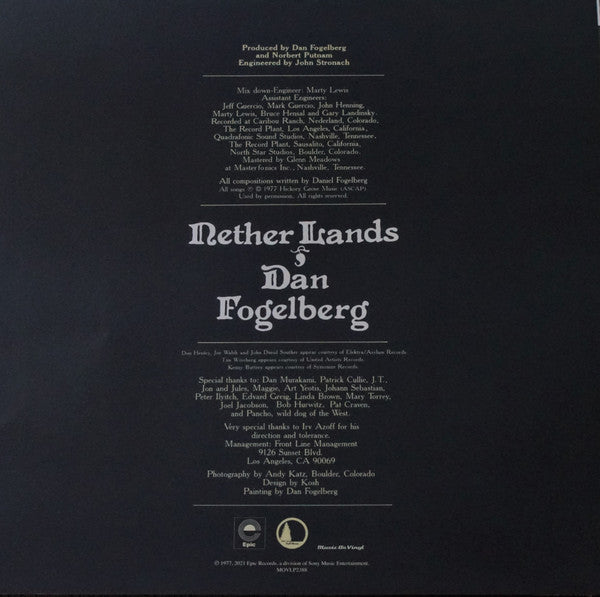 Dan Fogelberg : Nether Lands (LP, Album, Ltd, Num, RE, Cle)