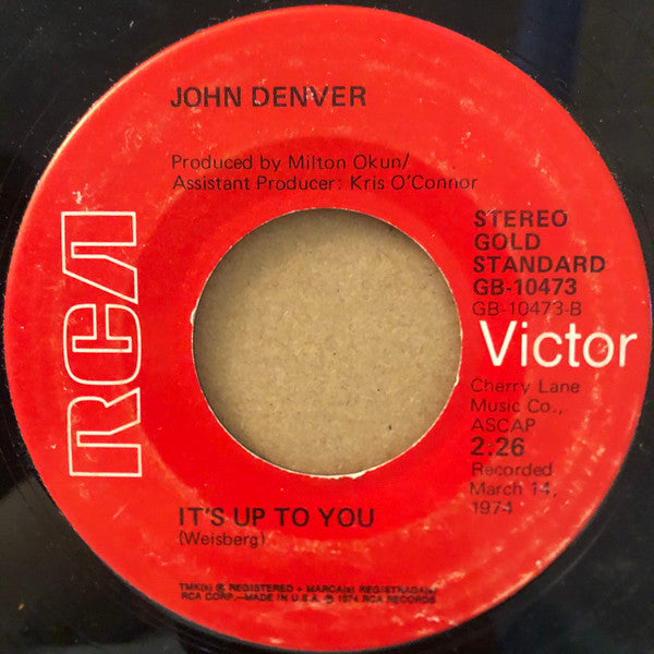 John Denver : Back Home Again (7", RE)