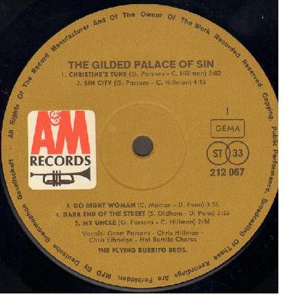The Flying Burrito Bros : The Gilded Palace Of Sin (LP)