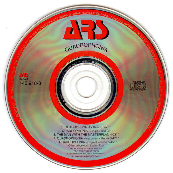 Quadrophonia : Quadrophonia (CD, Single, Car)