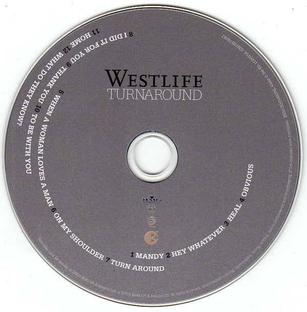 Westlife : Turnaround (CD, Album, Copy Prot., Enh)