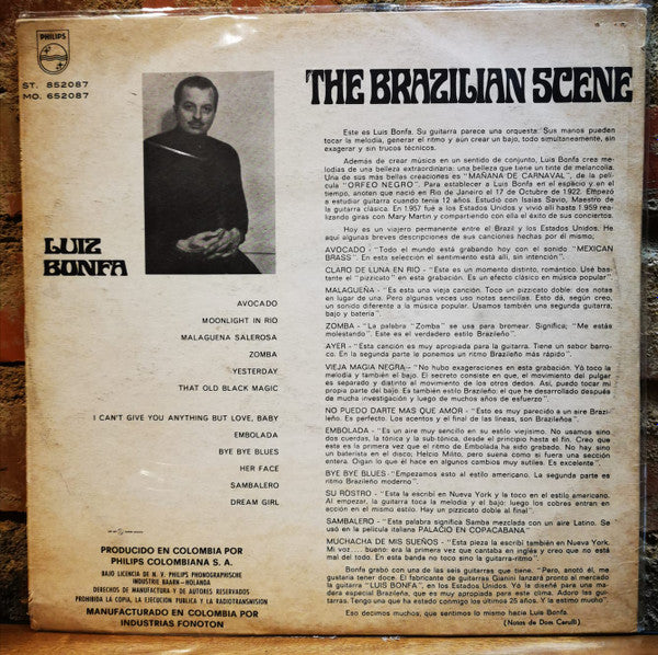 Luiz Bonfa* : The Brazilian Scene (LP, Album, Mono)