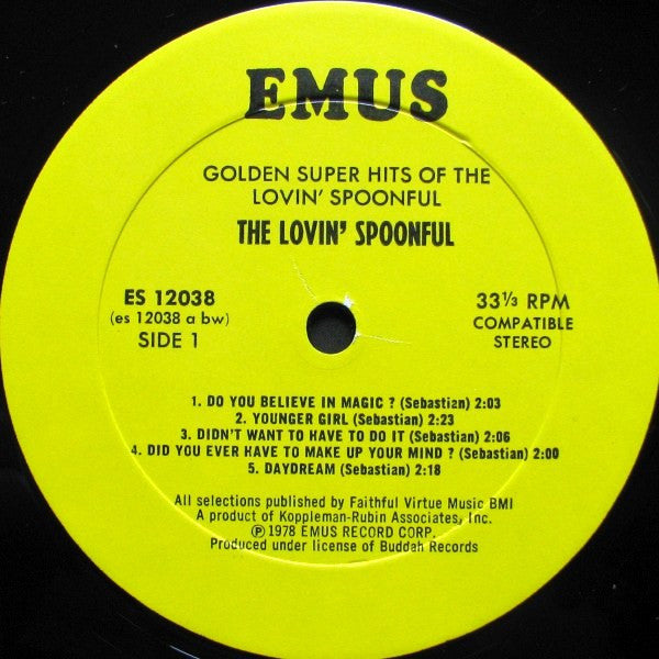 The Lovin' Spoonful : Golden Super Hits Of The Lovin' Spoonful (LP, Comp)