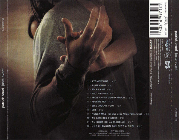 Patrick Bruel : Juste Avant (CD, Album)