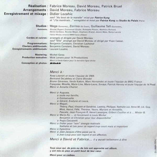 Patrick Bruel : Juste Avant (CD, Album)