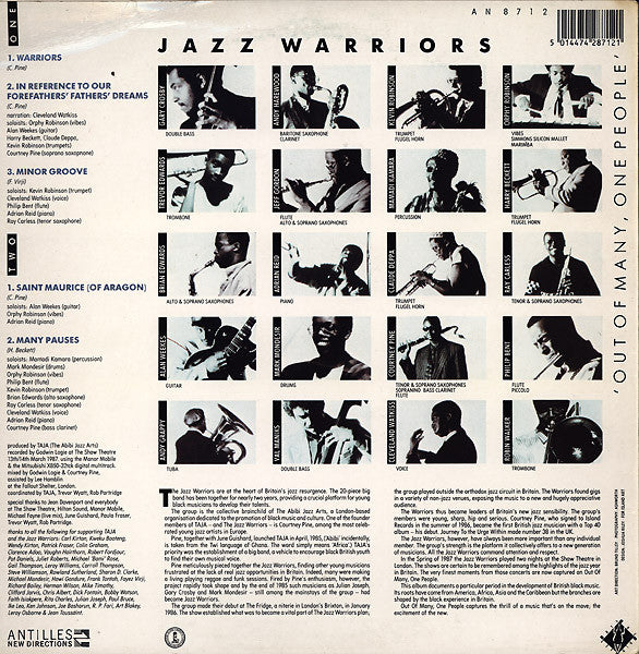 Jazz Warriors : Out Of Many, One People (LP, Album)