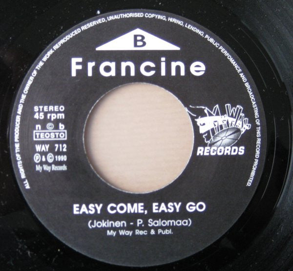 Francine : Three Cool Cats (7", Single)