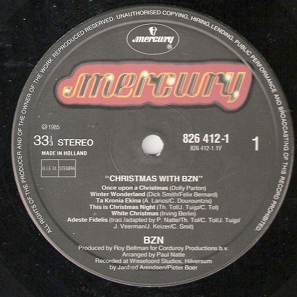 BZN : Christmas With BZN (LP, Album)