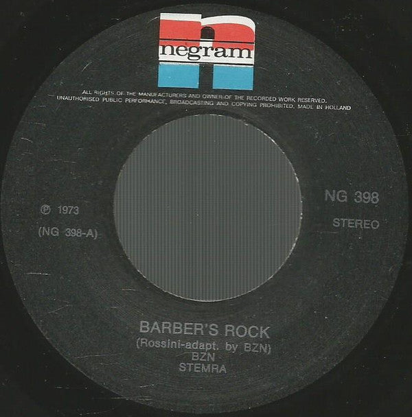 BZN : Barber's Rock (7", Single)