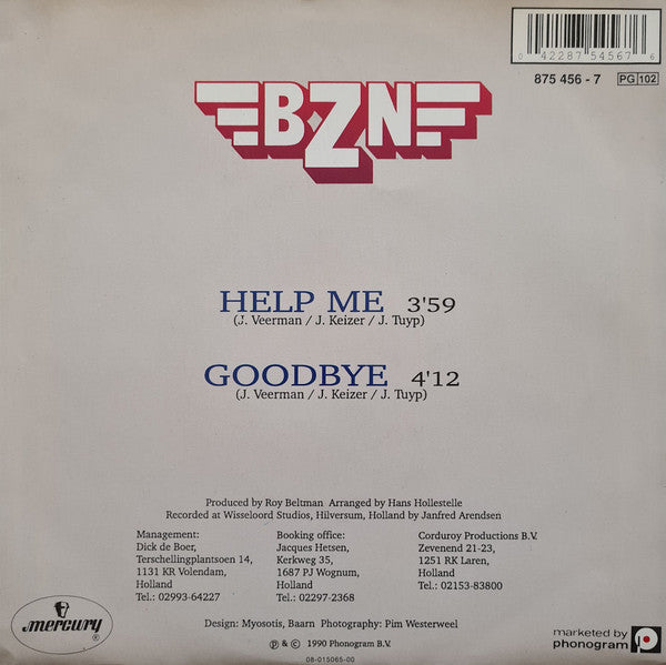 BZN : Help Me  (7", Single)