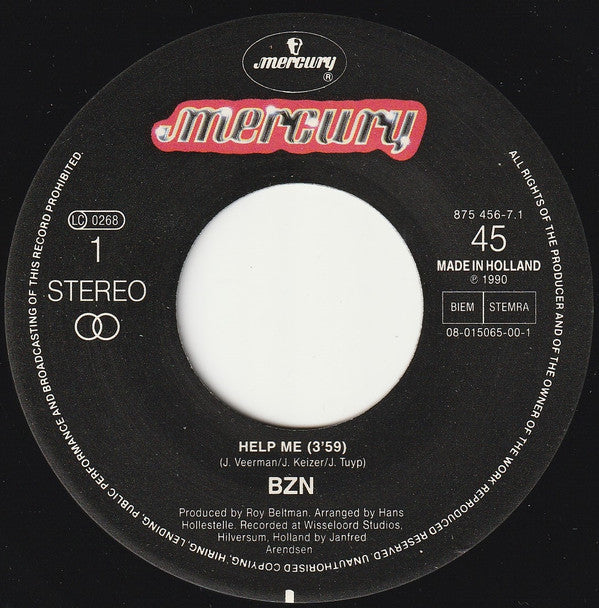 BZN : Help Me  (7", Single)