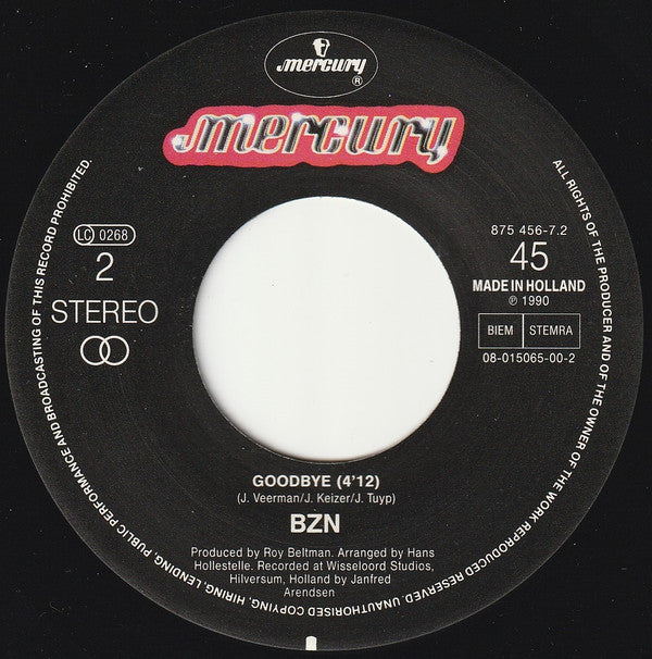 BZN : Help Me  (7", Single)