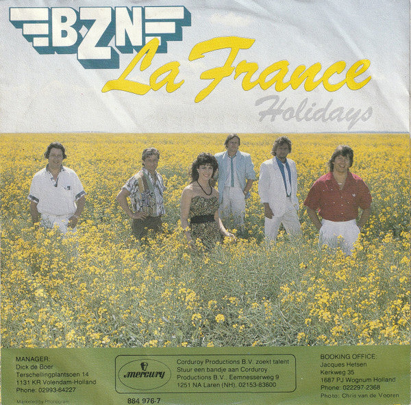 BZN : La France (7", Single)
