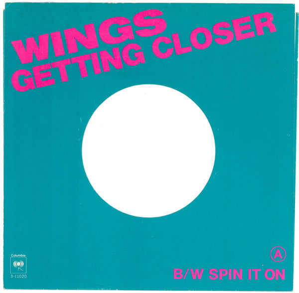 Wings (2) : Getting Closer (7", Single, Styrene, Pit)