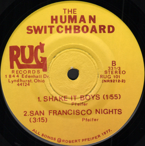 The Human Switchboard : Fly-In (7", EP, RP, Yel)