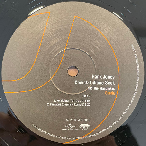 Hank Jones Meets Cheick Tidiane Seck And The Mandinkas : Sarala (2xLP, Album, RE)