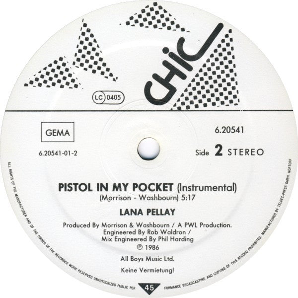 Lana Pellay* : Pistol In My Pocket (12", Maxi)