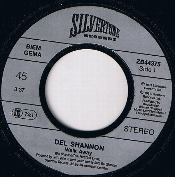 Del Shannon : Walk Away (7", Single)