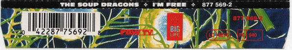 The Soup Dragons : I'm Free (CD, Single)