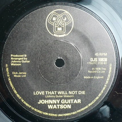 Johnny Guitar Watson : It's A Damn Shame (7", Single)