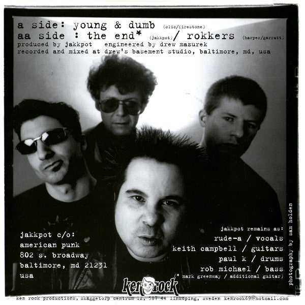 Jakkpot : Young & Dumb (7", EP, Ltd)