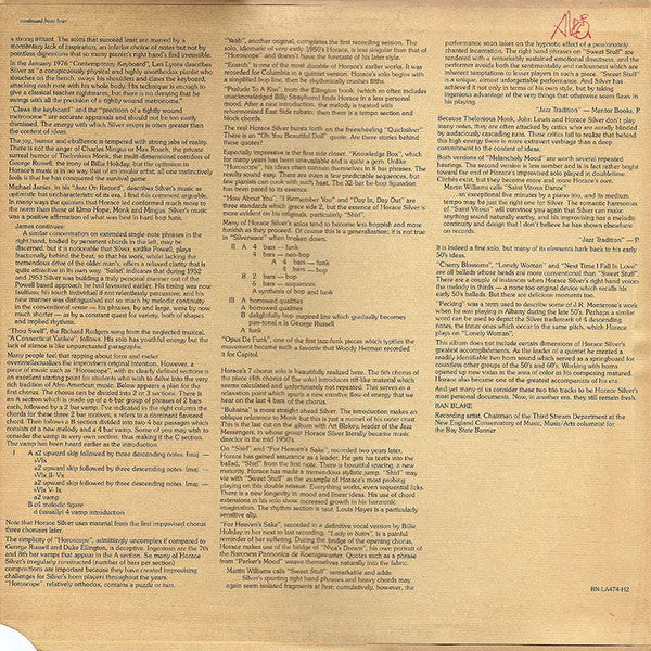 Horace Silver : The Trio Sides (2xLP, Album, Comp, Mono, Gat)