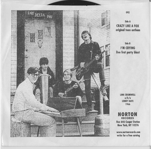 Link Cromwell : Crazy Like A Fox / I'm Crying (7", Single)