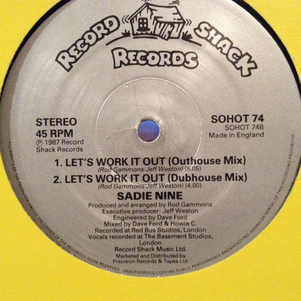 Sadie Nine : Let's Work It Out (12", Com)