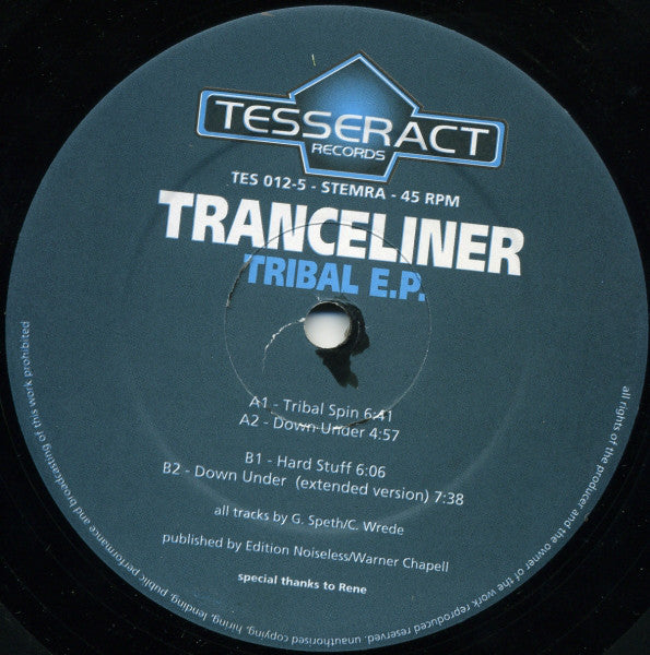 Tranceliner : Tribal E.P. (12", EP)
