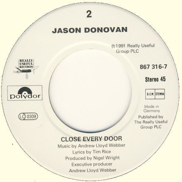 Jason Donovan : Any Dream Will Do (7", Single)