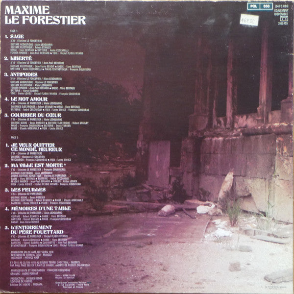 Maxime Le Forestier : N° 5 (LP, Album, RP, Gat)