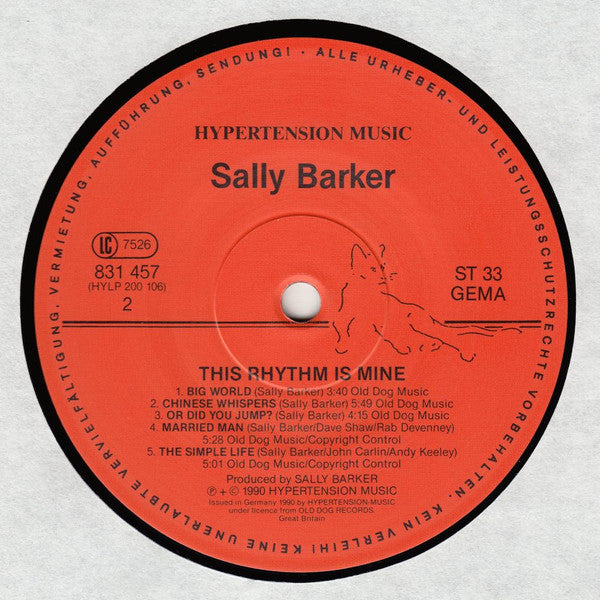 Sally Barker : This Rhythm Is Mine (LP, Album)