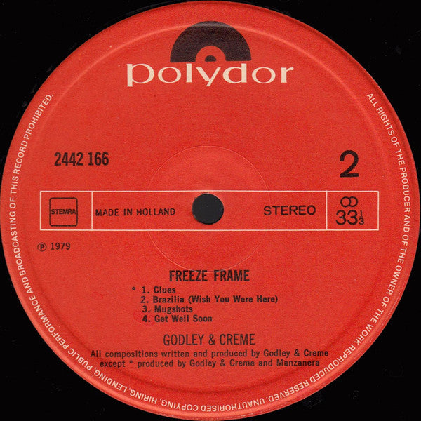 Godley Creme* : Freeze Frame (LP, Album)