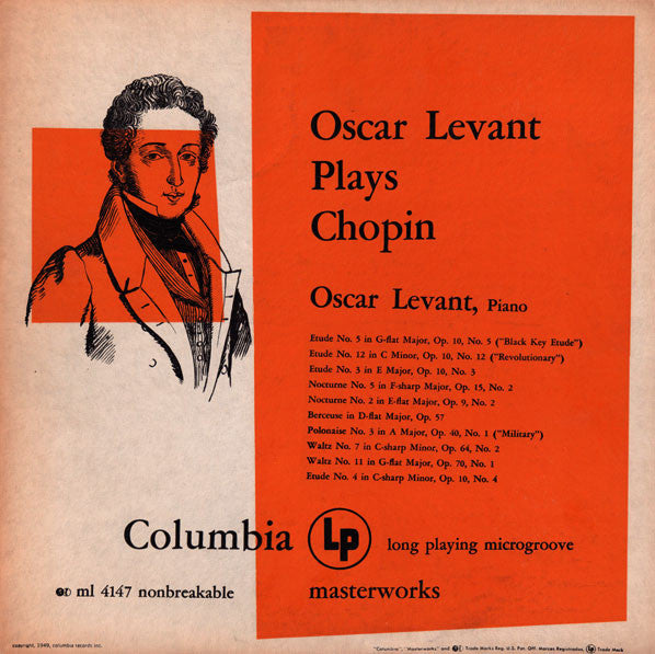 Oscar Levant : Oscar Levant Plays Chopin (LP)