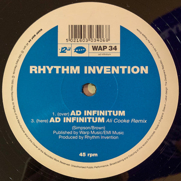 Rhythm Invention : Ad Infinitum (12", No )