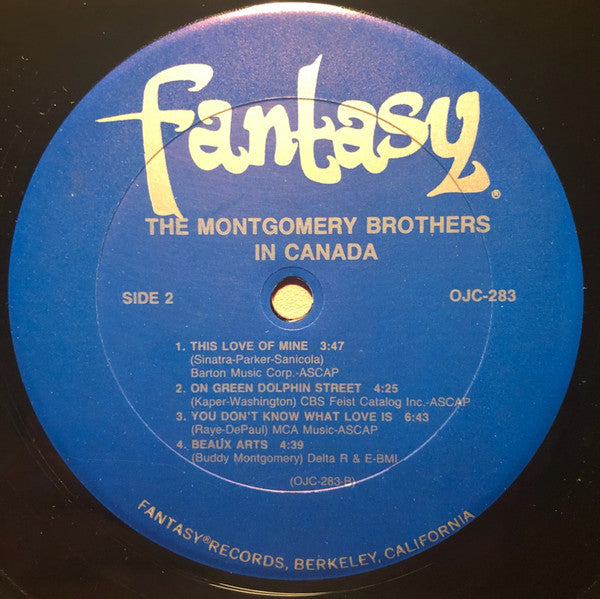 The Montgomery Brothers : The Montgomery Brothers In Canada (LP, Album, RM)