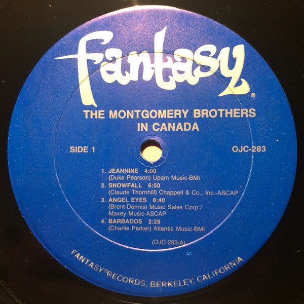 The Montgomery Brothers : The Montgomery Brothers In Canada (LP, Album, RM)