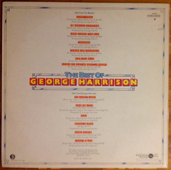 George Harrison : The Best Of George Harrison (LP, Comp)