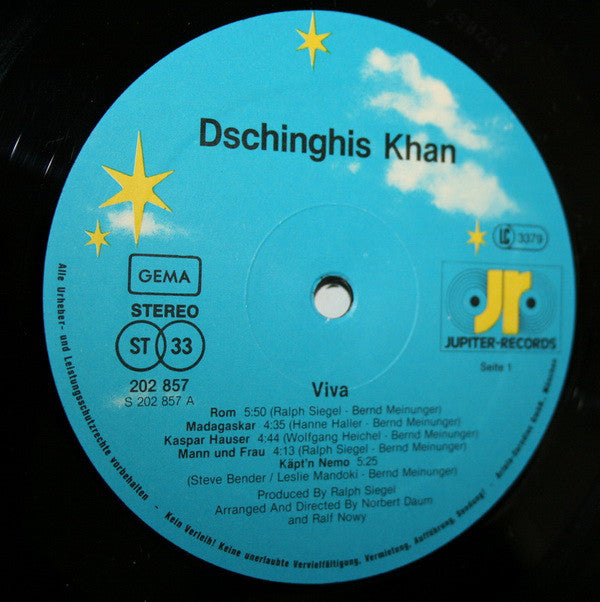Dschinghis Khan : Viva (LP, Album)